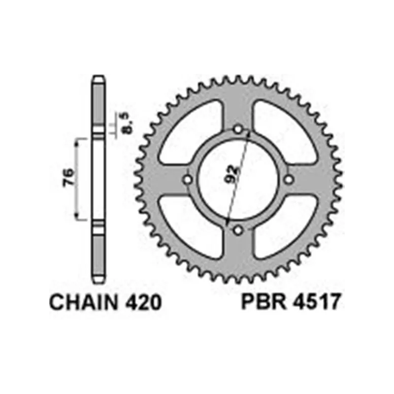 Corona Pit Bike Z 43 Ergal   P4517.43AL