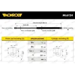 MONROE ML6124 Muelle neumático, maletero/compartimento de carga