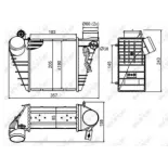 NRF 30847 Radiador de aire de admisión