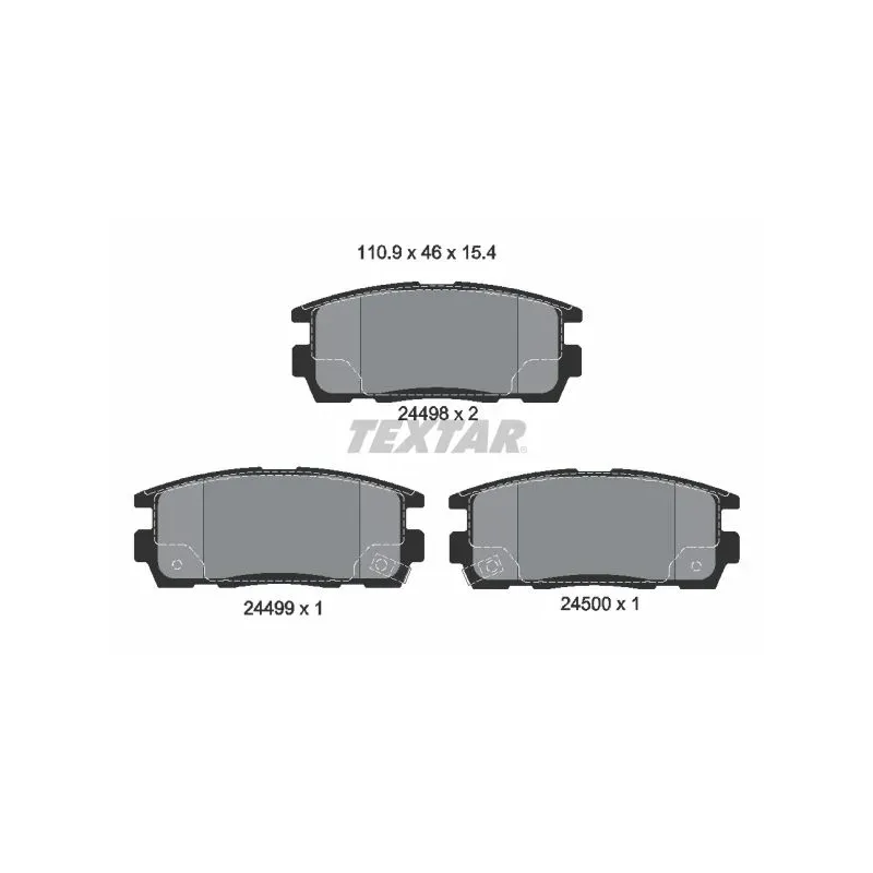 TEXTAR 2449801 Juego de pastillas de freno