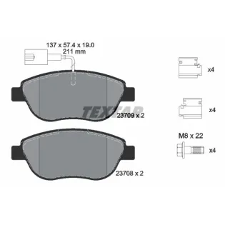 TEXTAR 2370901 Juego de pastillas de freno