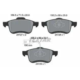 TEXTAR 2472701 Juego de pastillas de freno