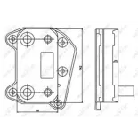 NRF 31183 Radiador de aceite, aceite motor