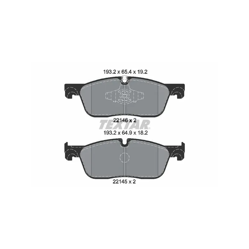 TEXTAR 2214601 Juego de pastillas de freno