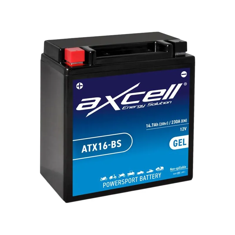 Batería moto Axcell GEL ATX16-BS