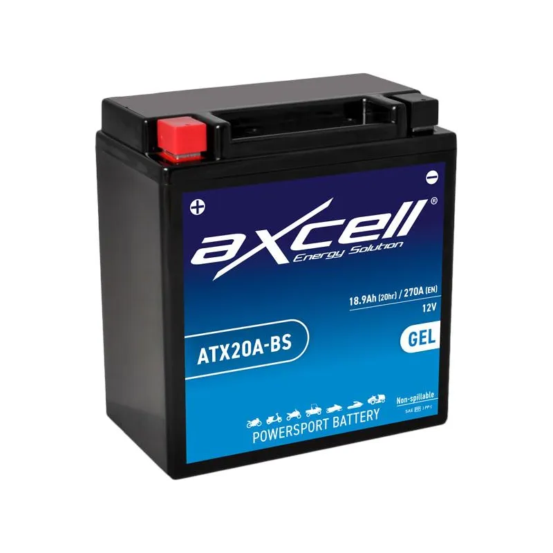 Batería moto Axcell GEL ATX20A-BS