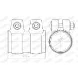 WALKER 86142 Conectores de tubos, sistema de escape