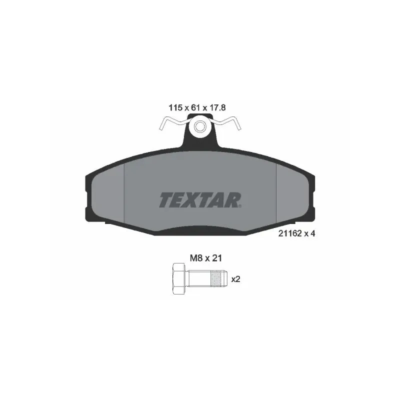 TEXTAR 2166201 Juego de pastillas de freno