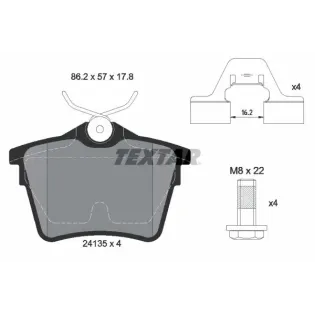 TEXTAR 2413501 Juego de pastillas de freno