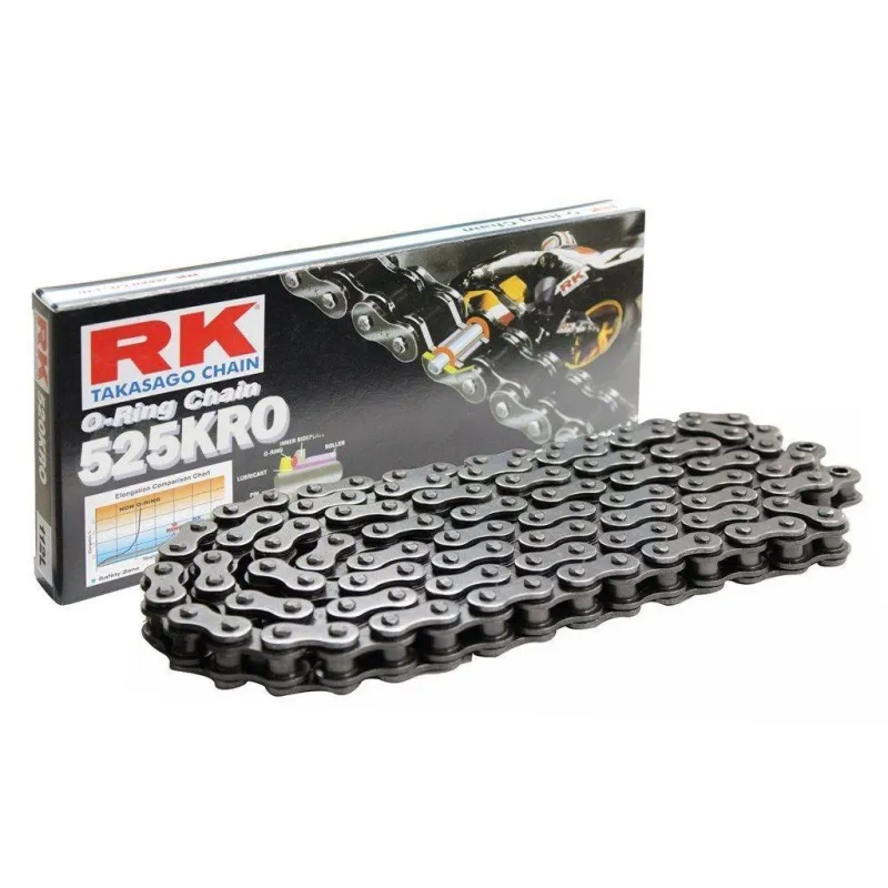 Cadena para moto RK 525 KRO O-RING estándar 112 pasos 525KRO112