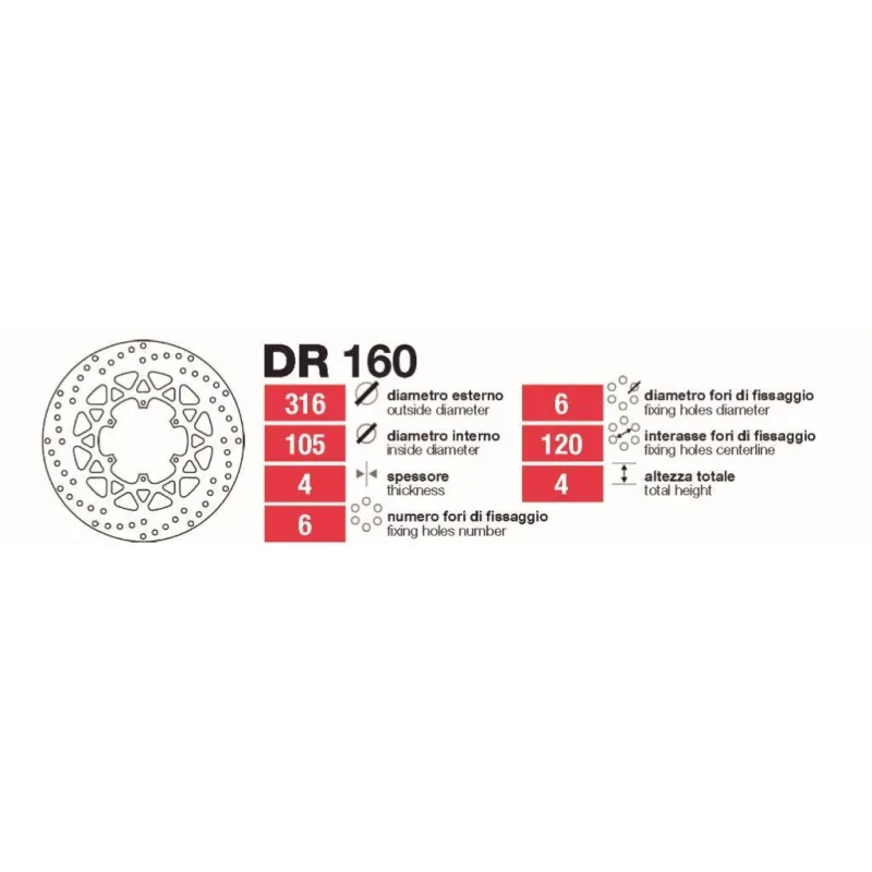 Disco Delantero Honda NSR 125 NSRF  DR160