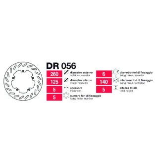 Disco Grimeca Delt Piaggio X8-X9 - DR056