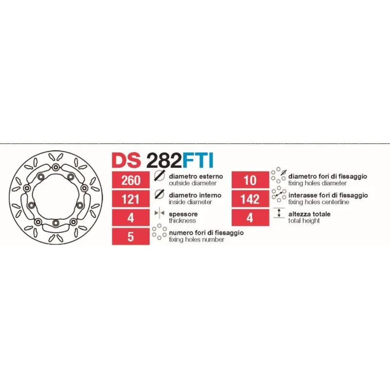 Discos De Freno Delt Burgman 250-400 K3K6K8 - DS282FTI