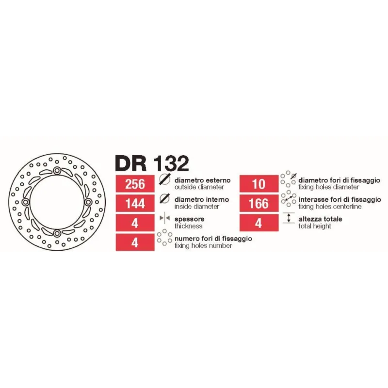 Discos De Freno Delt Honda Transalp 08 - DR132