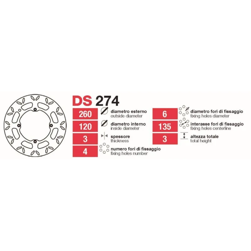 Discos De Freno Delt Husqvarna Todas - DS274