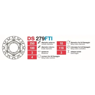 Discos De Freno Delt Kawa Kx- Suzuki Rm-Rmz - DS279FTI