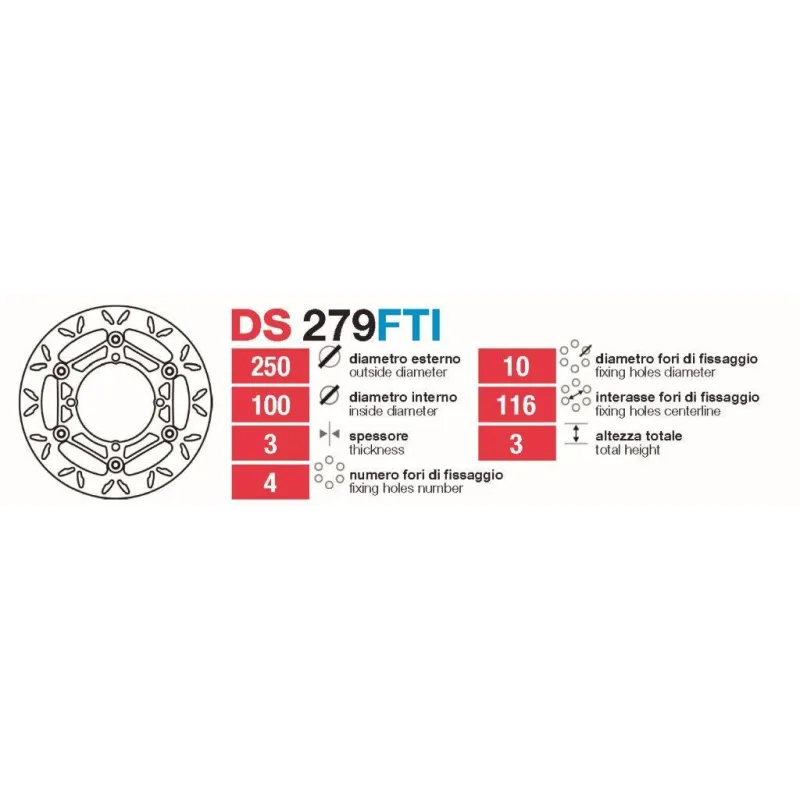 Discos De Freno Delt Kawa Kx- Suzuki Rm-Rmz - DS279FTI