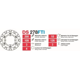 Discos De Freno Delt Kawa Kx-Kfx 125-450 - DS278FTI