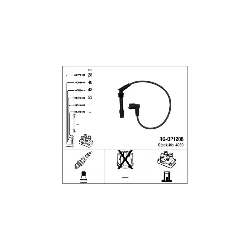 NGK 4069 Juego de cables de encendido