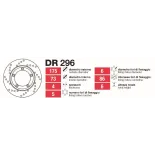 Discos De Freno Piaggio Hexagon - DR296