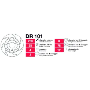 Discos De Freno Tras Honda Crm-Nsr-Raidem - DR101