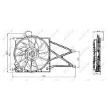 NRF 47015 Ventilador, refrigeración del motor