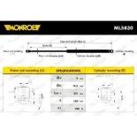 MONROE ML5830 Muelle neumático, maletero/compartimento de carga