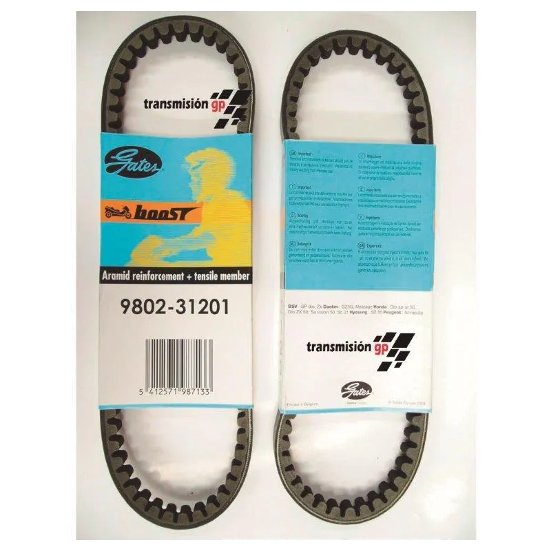 Correa para moto Honda 50 Sa Vision 88 95 Gates 9802 31201