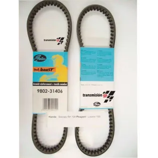 Correa para moto Honda 100 Sh 2T 96 99 Gates 9802 31406