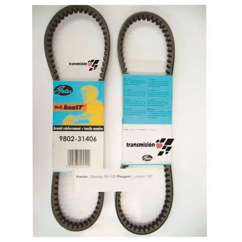 Correa para moto Honda 100 Sh 2T 96 99 Gates 9802 31406