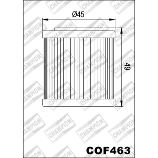 Filtro de aceite Champion para moto COF463