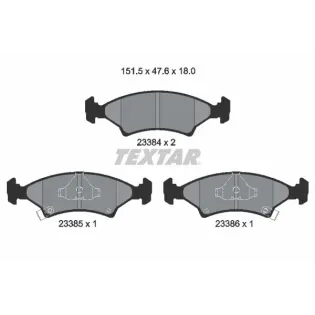 TEXTAR 2338401 Juego de pastillas de freno