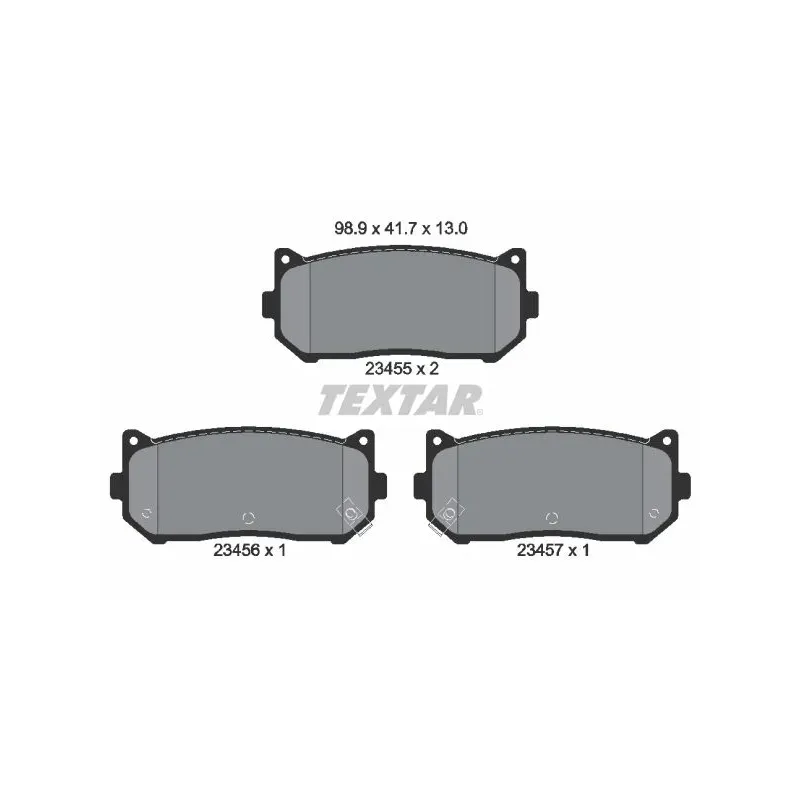TEXTAR 2345501 Juego de pastillas de freno