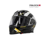 Casco integral Acerbis Homologación 22-06 negro y amarillo 0026016.318