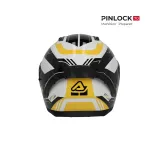 Casco integral Acerbis Homologación 22-06 negro y amarillo 0026016.318