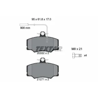 TEXTAR 2033201 Juego de pastillas de freno
