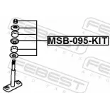 FEBEST MSB-095-KIT Juego de reparación, barra de acoplamiento del estabilizador