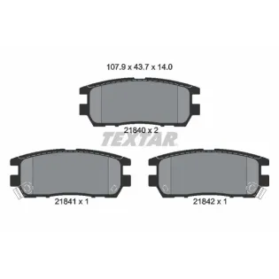 TEXTAR 2184002 Juego de pastillas de freno