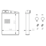 NRF 54410 Radiador de calefacción