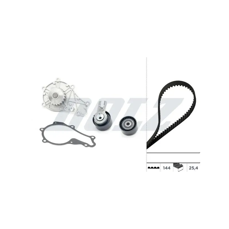 DOLZ KD015 Bomba de agua + kit correa distribución