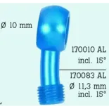 Banjo de moto 30° cromado diámetro 10 FrenTubo 170010CR