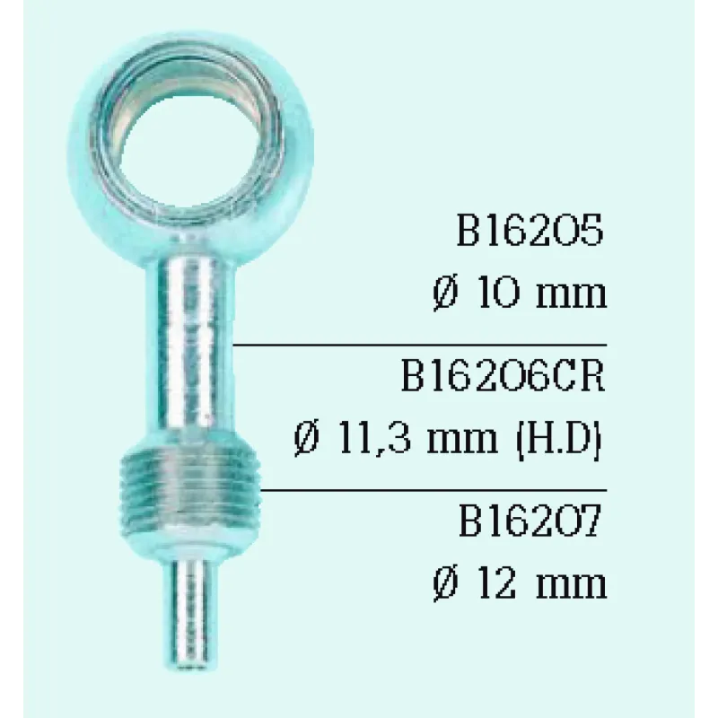 Banjo de moto recto recuperable FrenTubo B16205