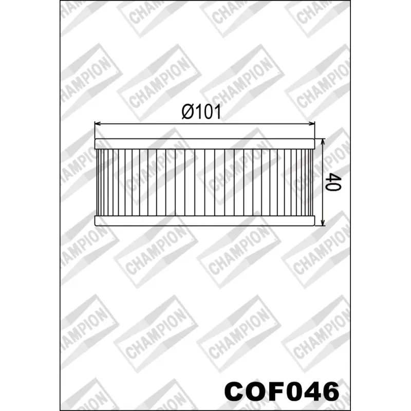 Filtro de aceite Champion para moto COF046