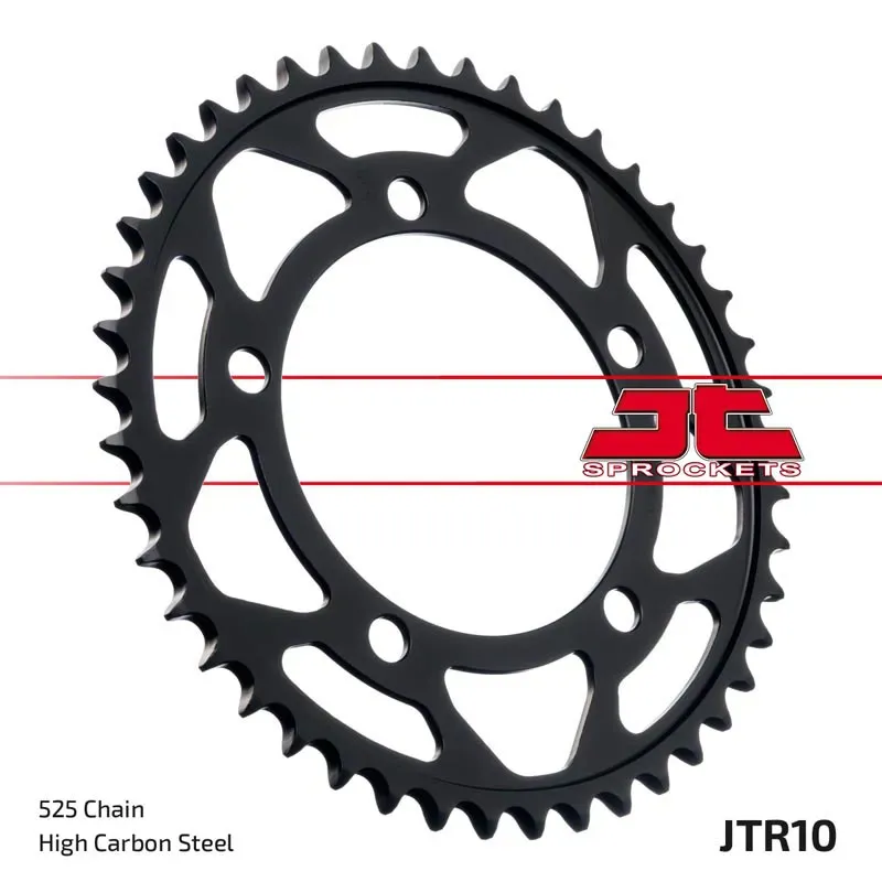 Corona moto JT Sprockets de acero de 45 dientes P.525 JTR10.45