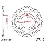 Corona moto JT Sprockets de acero de 45 dientes P.525 JTR10.45