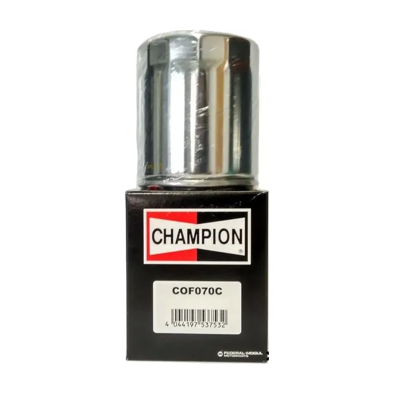 Filtro de aceite Champion para moto acabado cromado COF070C