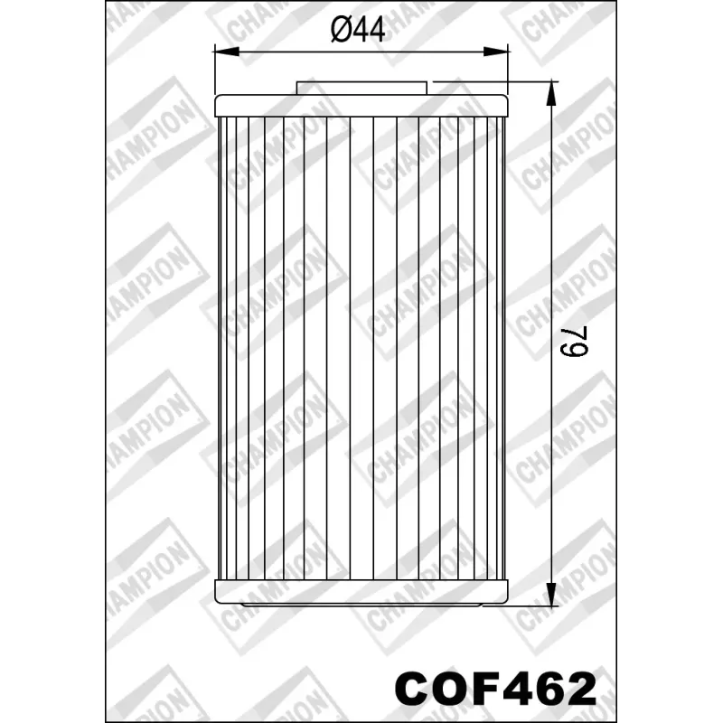 Filtro de aceite Champion para moto COF462