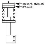 KYB SM5475 Kit reparación, apoyo columna amortiguación