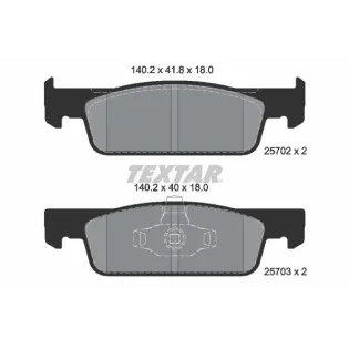 TEXTAR 2570201 Juego de pastillas de freno