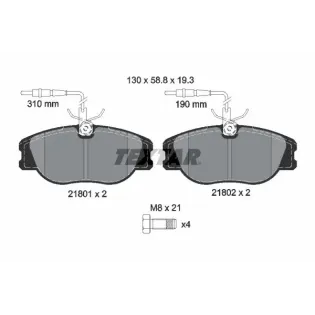 TEXTAR 2180101 Juego de pastillas de freno